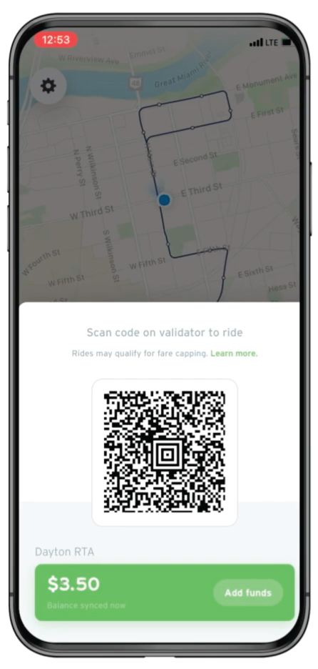 QR ticket code