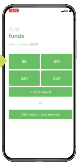 iPhone with Add Funds screen